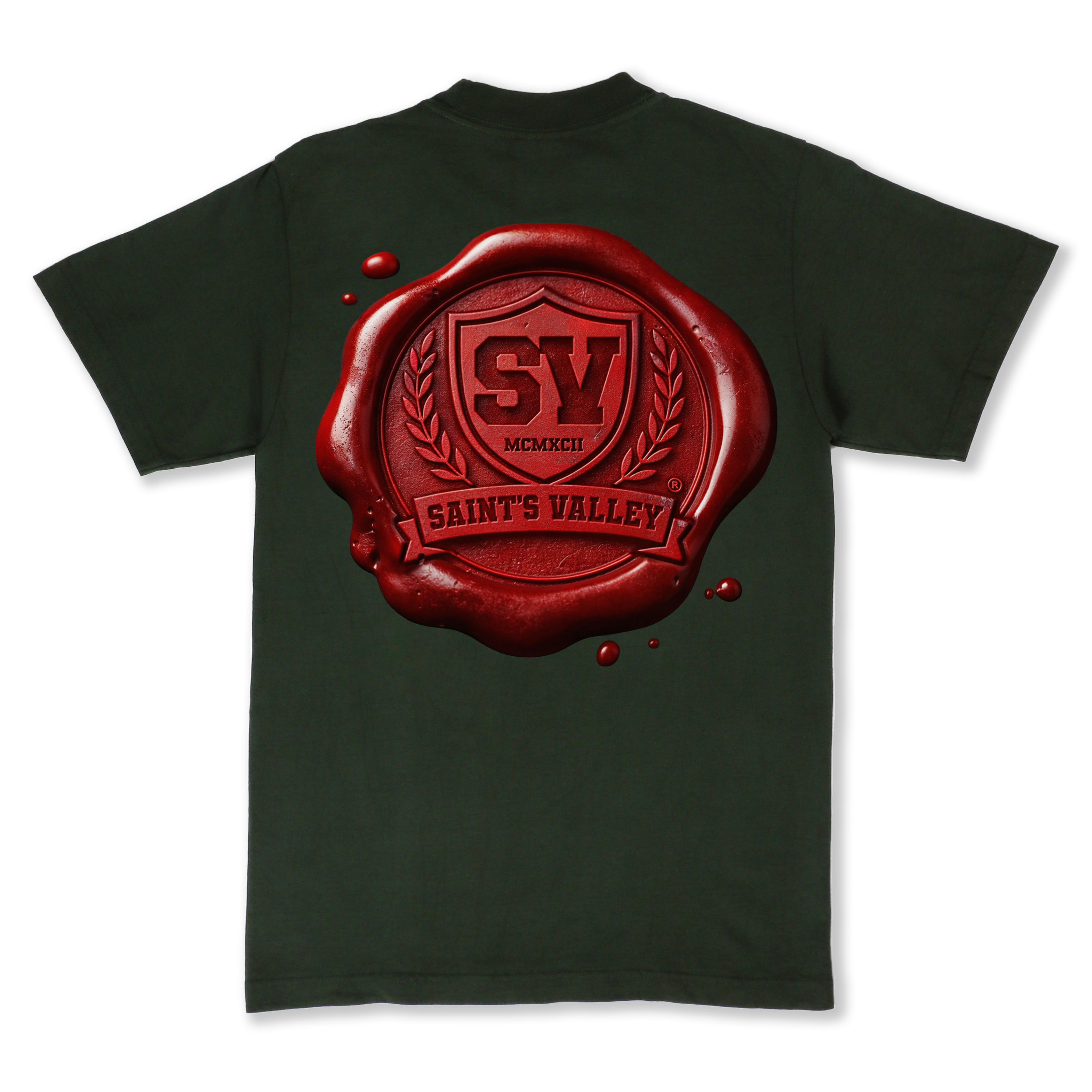 WAX SEAL TEE - SEAWEED